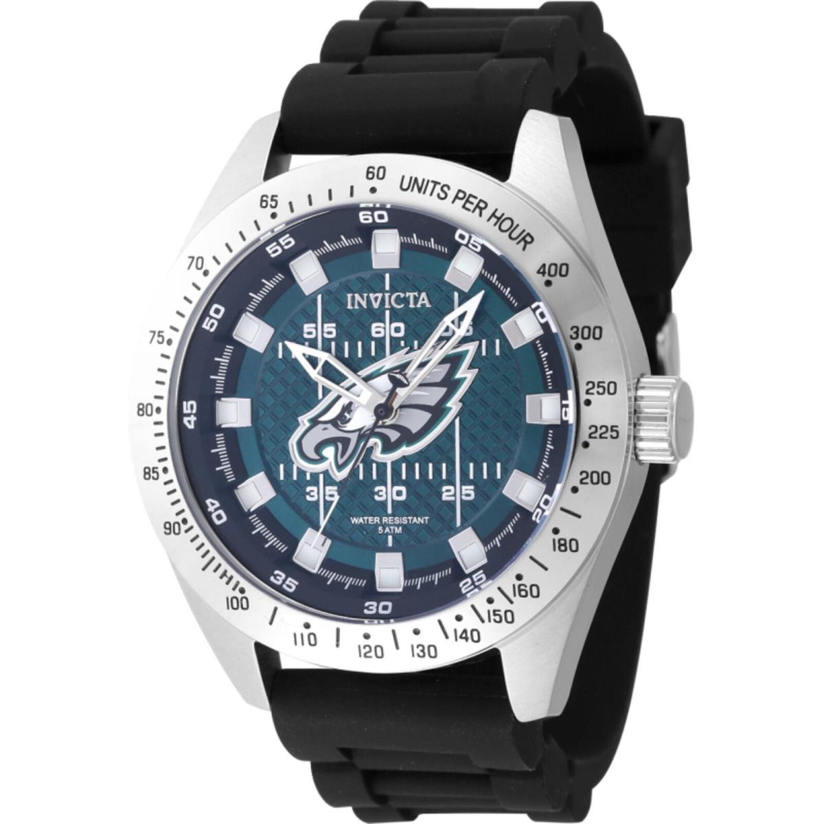 Invicta Men`s Watch Nfl Philadelphia Eagles Blue and Black Dial Quartz 47862