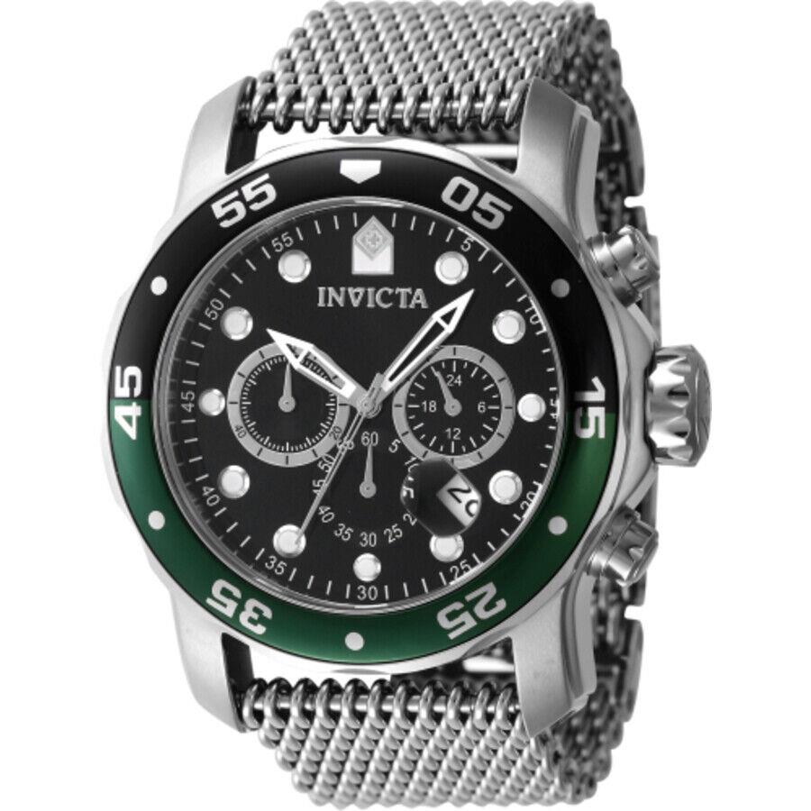 Invicta Pro Diver Chronograph Gmt Quartz Black Dial Men`s Watch 47631