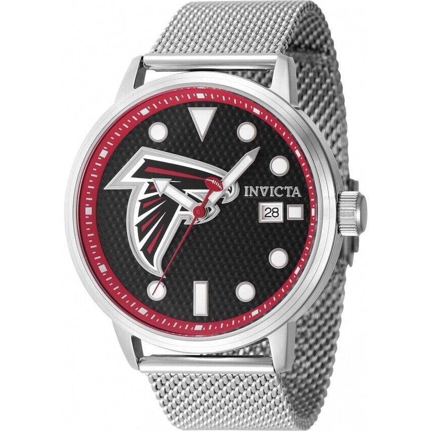 Invicta Nfl Atlanta Falcons Quartz Black Dial Men`s Watch 47982