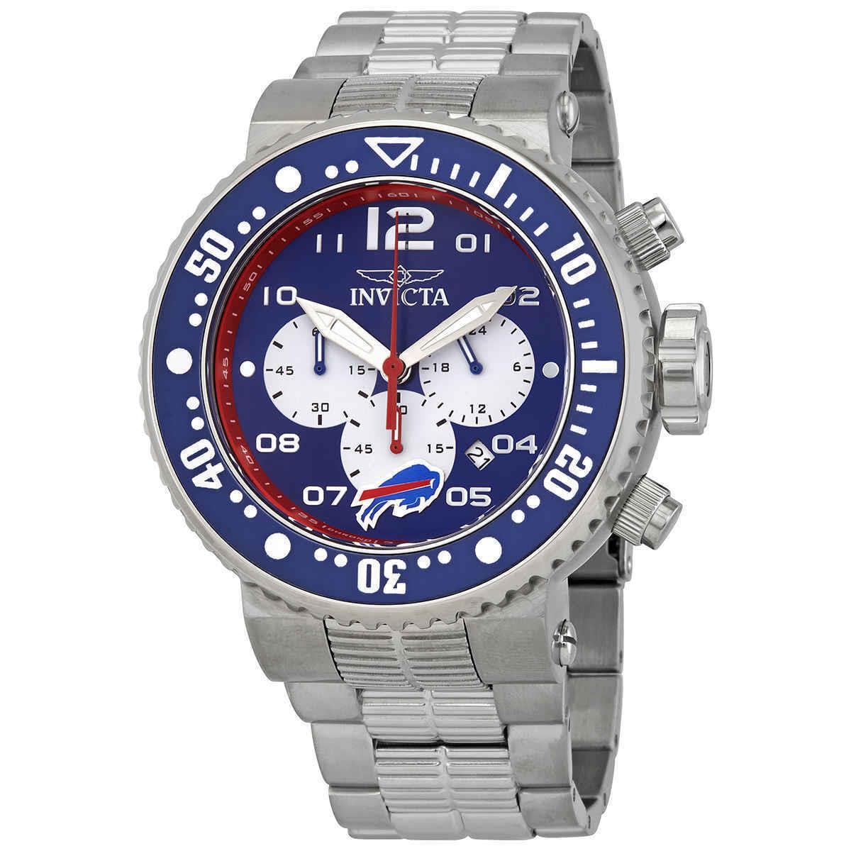 Invicta Nfl Buffalo Bills Chronograph Quartz Men`s Watch 30258