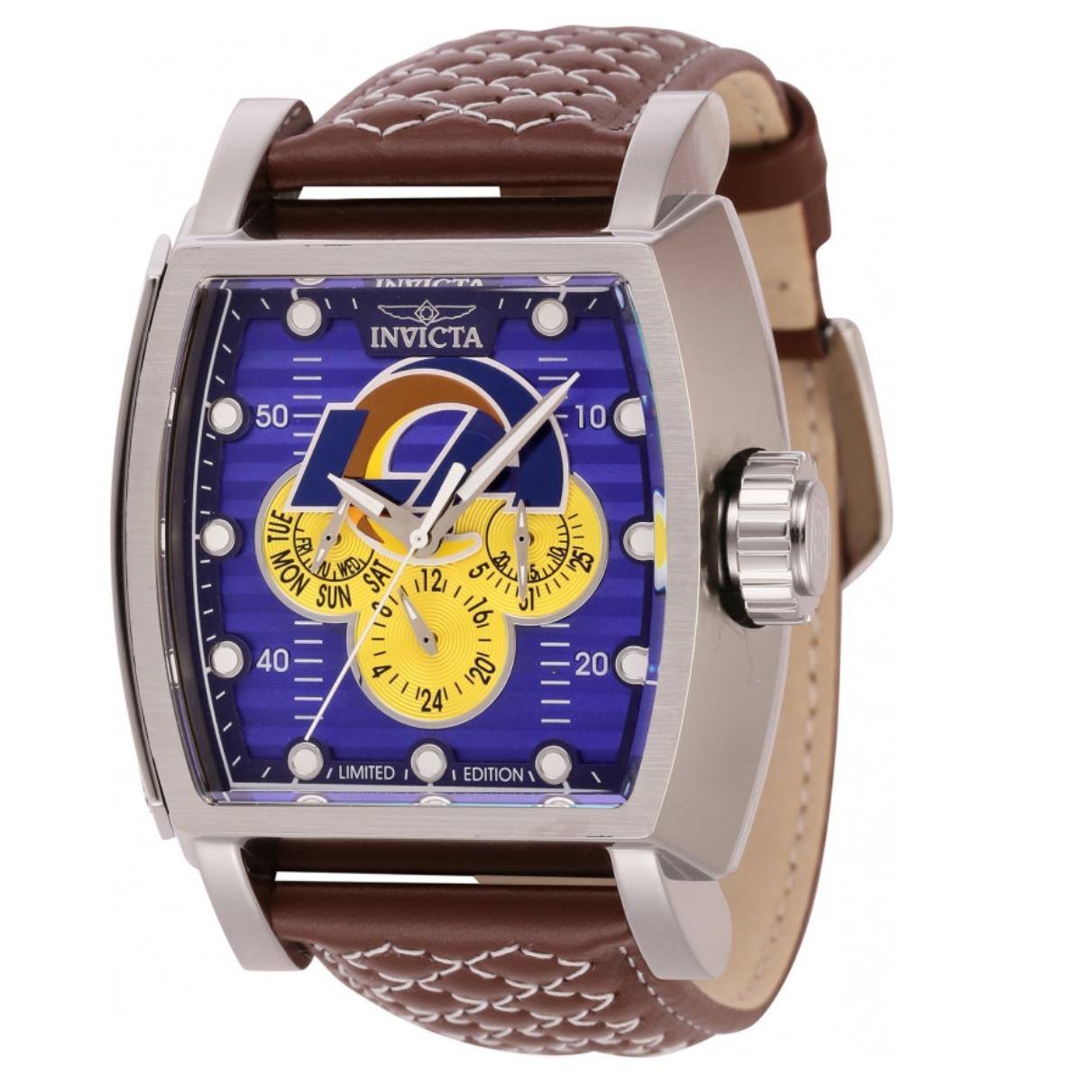 Invicta S1 Rally Nfl Los Angeles Rams Men`s 48mm Limited Edition Watch 45083