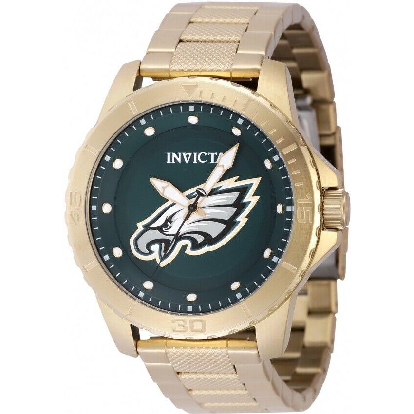 Invicta Nfl Philadelphia Eagles Quartz Blue Dial Men`s Watch 48096