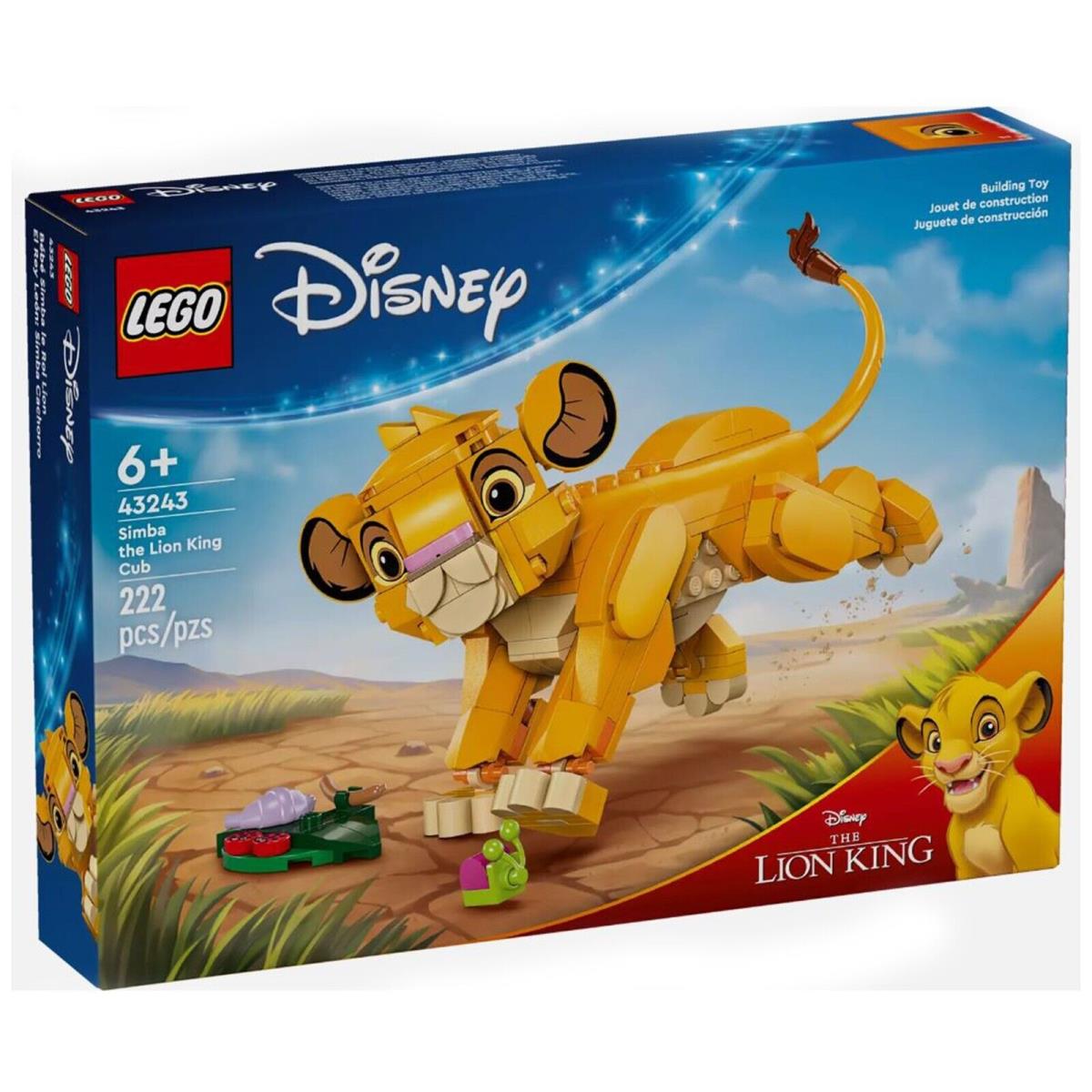 Lego Disney Simba The Lion King Cub Building Set 43243 IN Stock