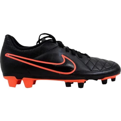 Nike Tiempo Rio II FG Black/black-action Red-bright Mango 630860-002 Women`s 6