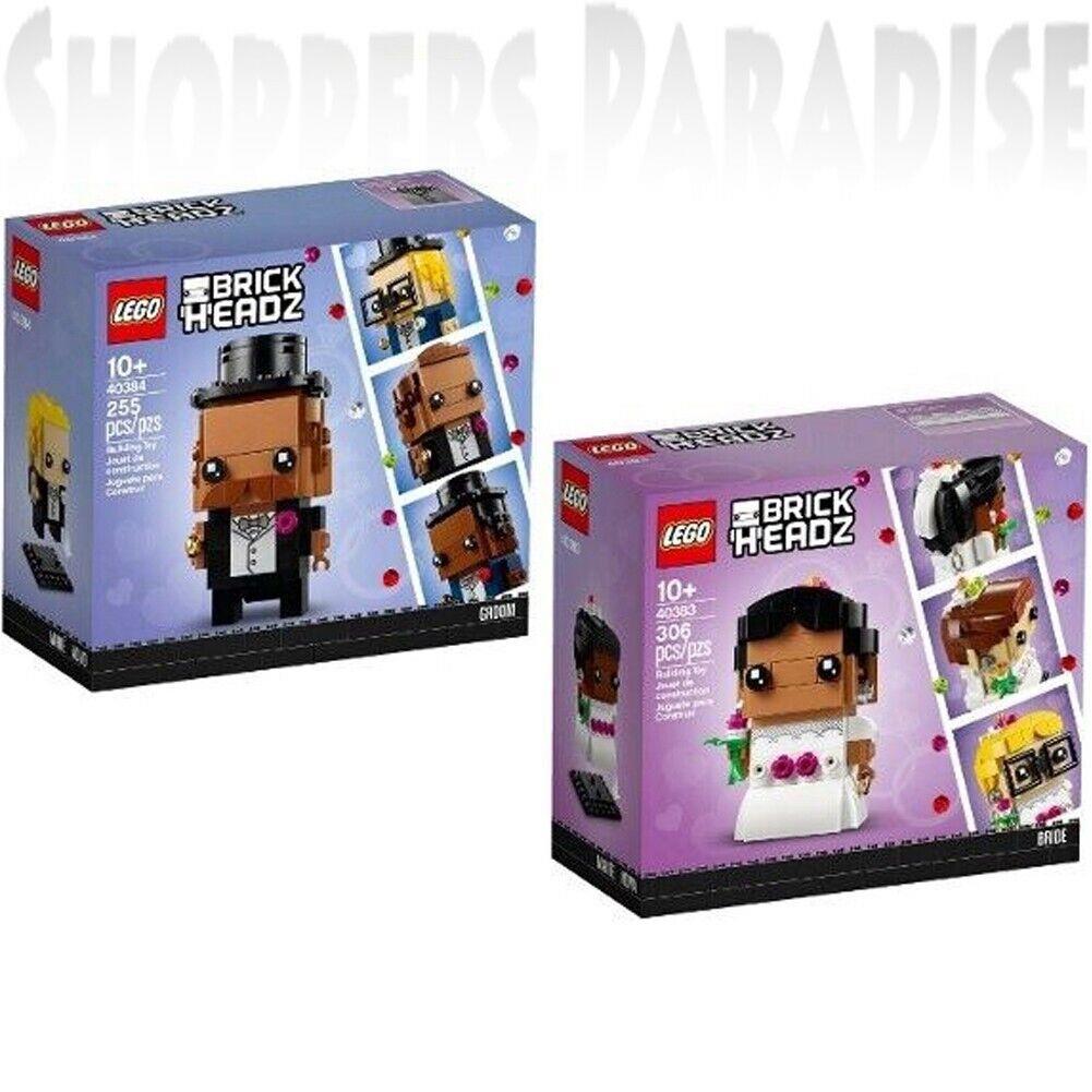 Lego Wedding Brickheadz Bride 40383 Groom 40384