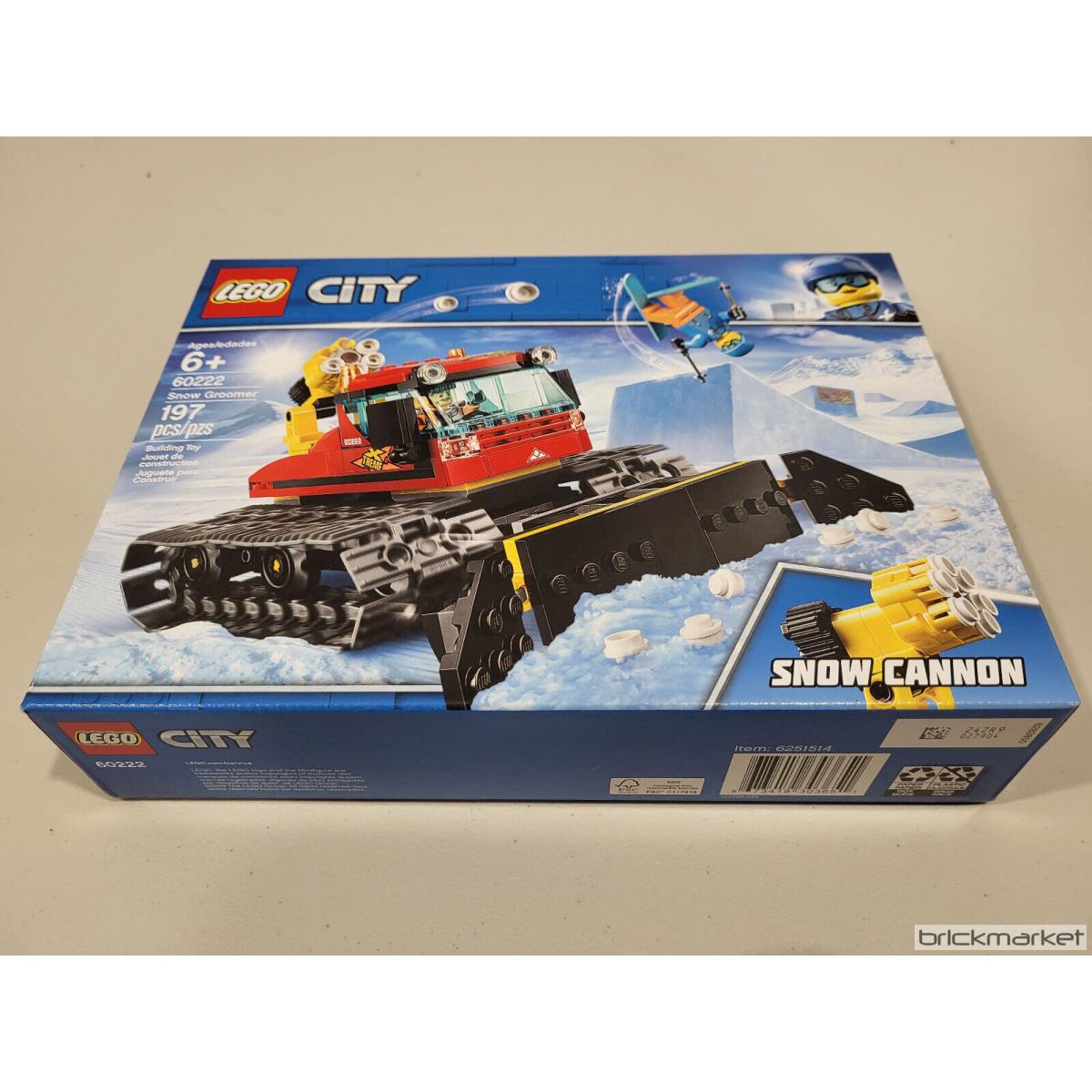 Lego City 60222 Snow Groomer Snowplow Cannon Arctic Retired