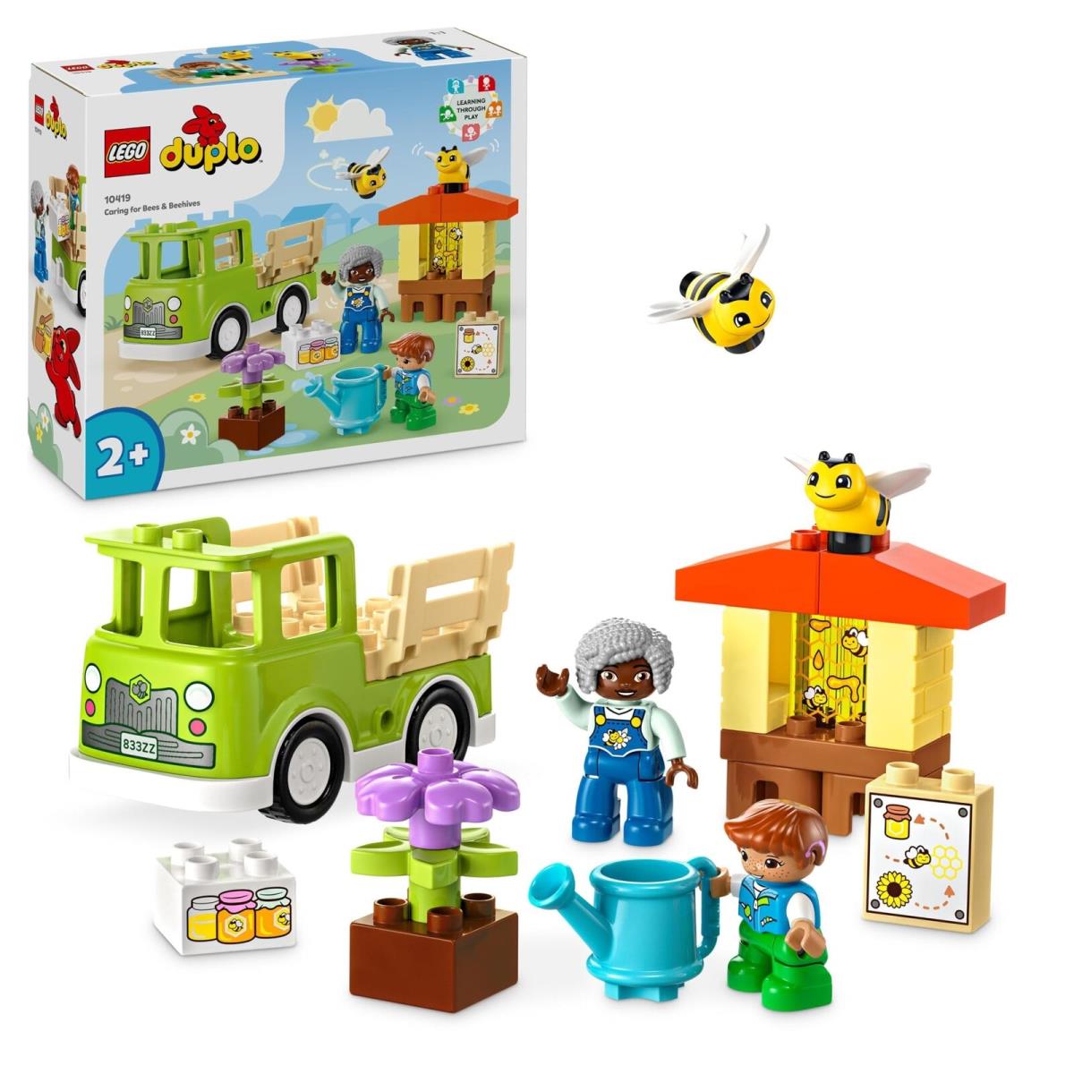 Lego Duplo Town Caring For Bees Beehives Kids Learning Toy with Drivable Tru