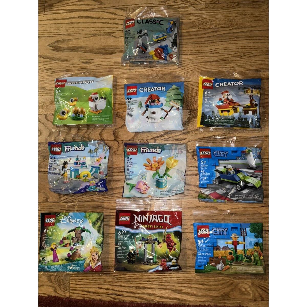 10x Lego Polybag Set Creator City Friends Classic Ninjago