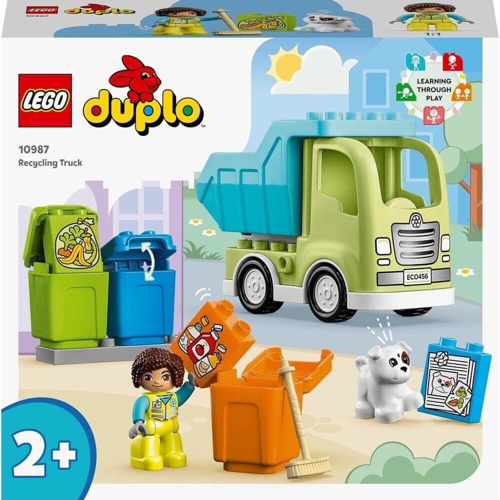 Lego Duplo Recycling Truck 10987 Toy Building Kit 15 Pcs