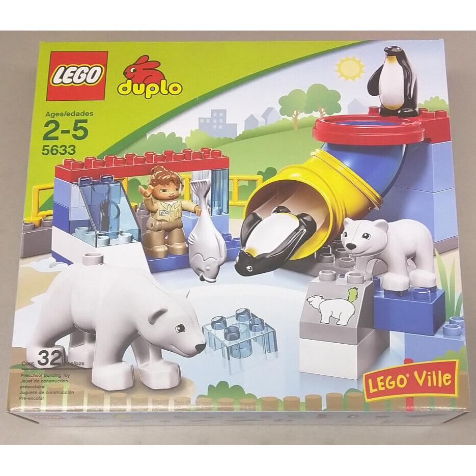 Lego Duplo 5633 Polar Zoo Rare Bear Penguin Fish Ice Water Slide