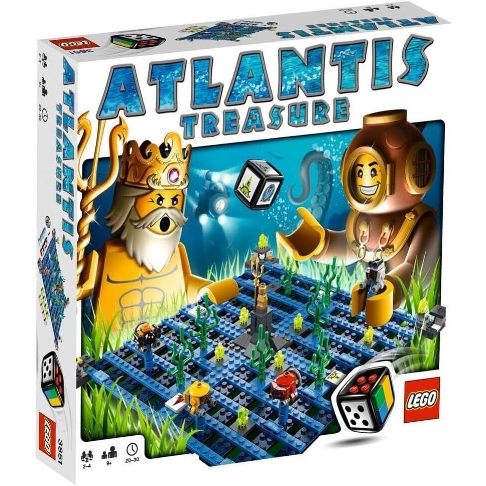 Lego Atlantis Treasure 3851 Games Minifigure Building Set