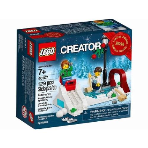 Lego Winter Skating Scene- Limited Edition 2014 Holiday Set 40107 Creator Set