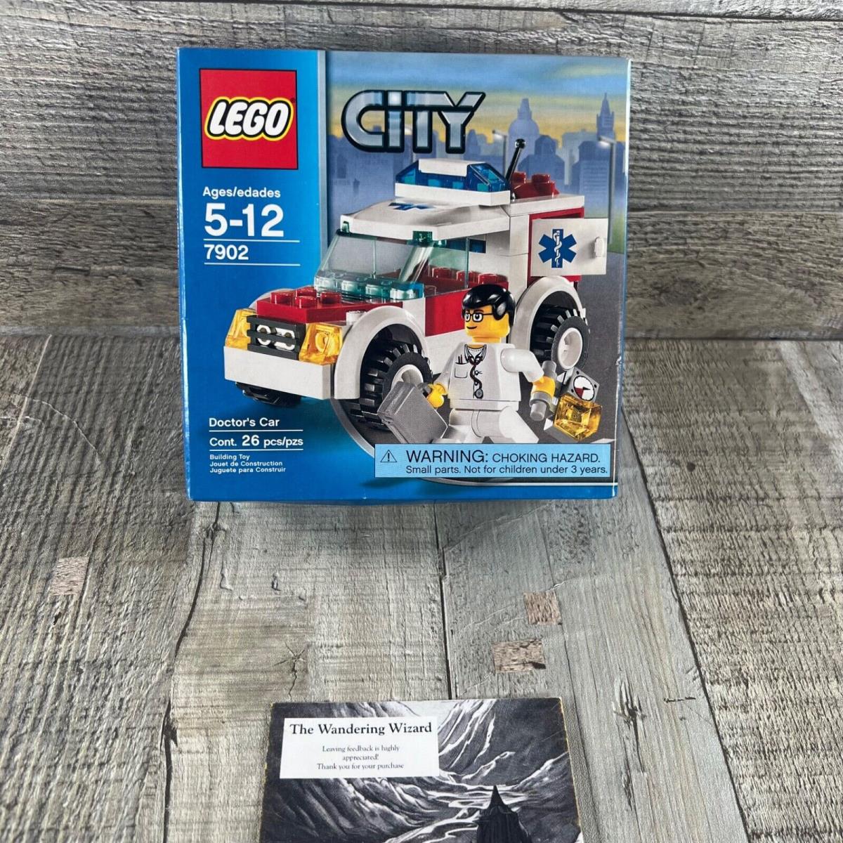 Lego City: Doctor`s Car 7902 Vintage Stock Retired Set Rare