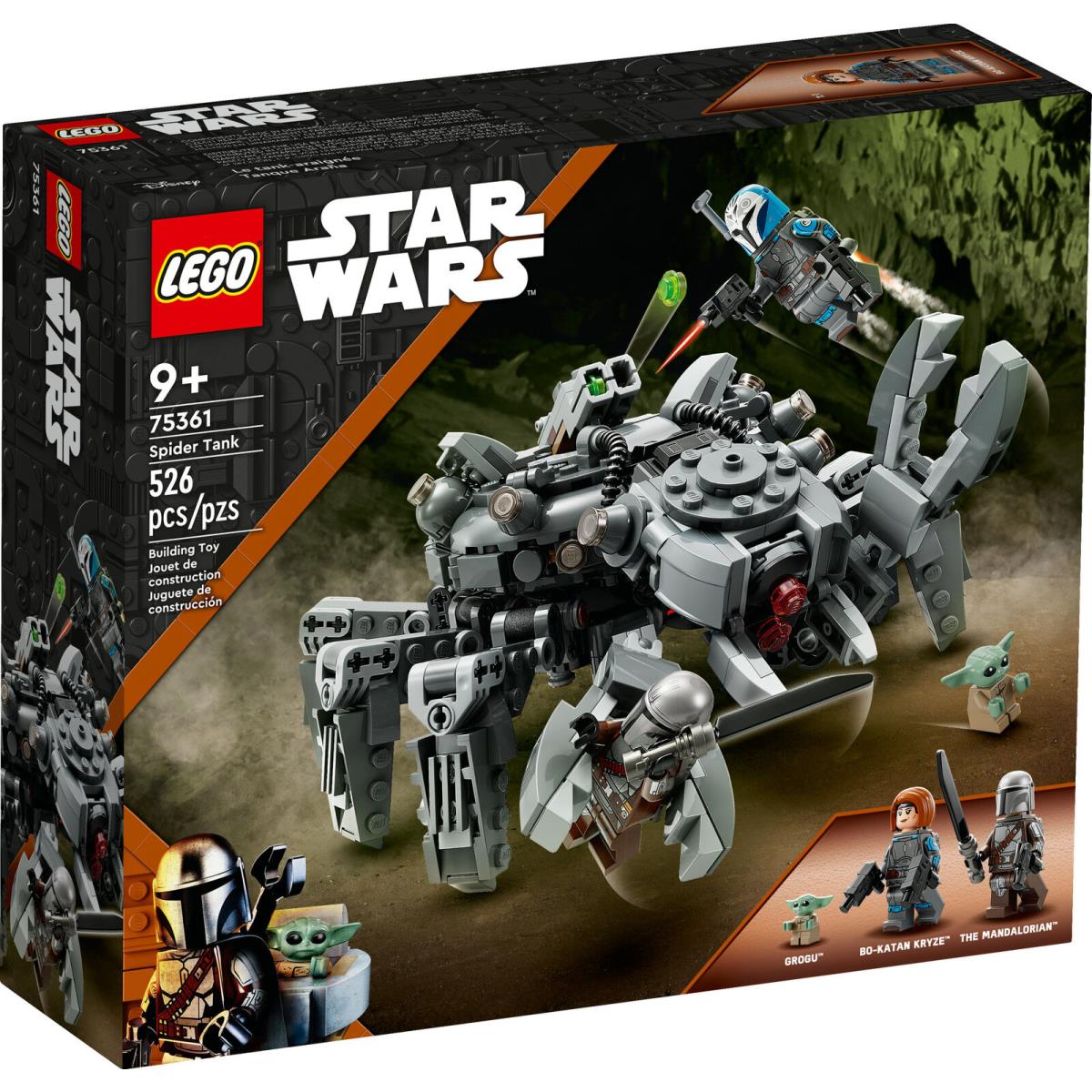 Lego Star Wars Spider Tank 75361 Building Toy Mech From The Mandalorian Season 3