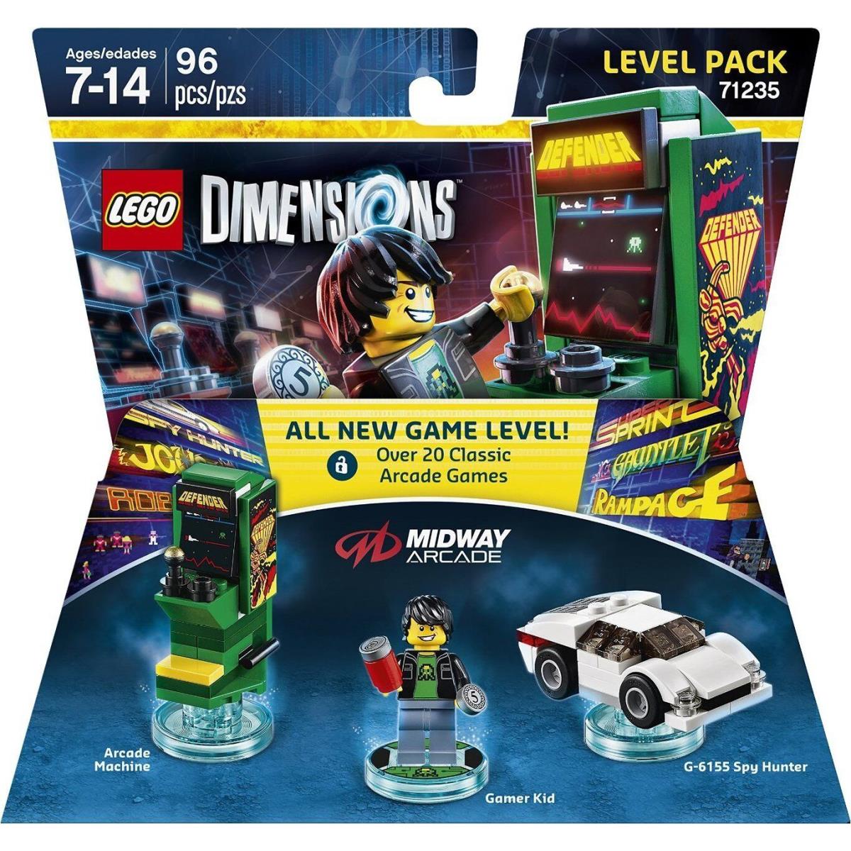 Lego Dimensions Midway Retro Gamer Level Pack