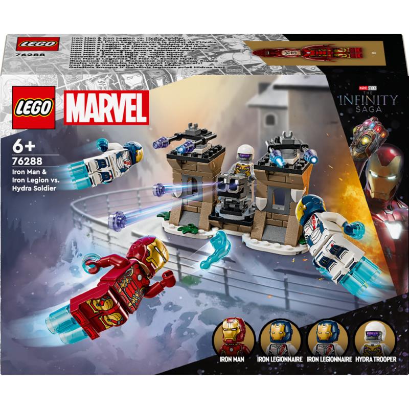 Lego Marvel Iron Man Iron Legion Vs. Hydra Soldier 76288 Building Kit 135 Pcs