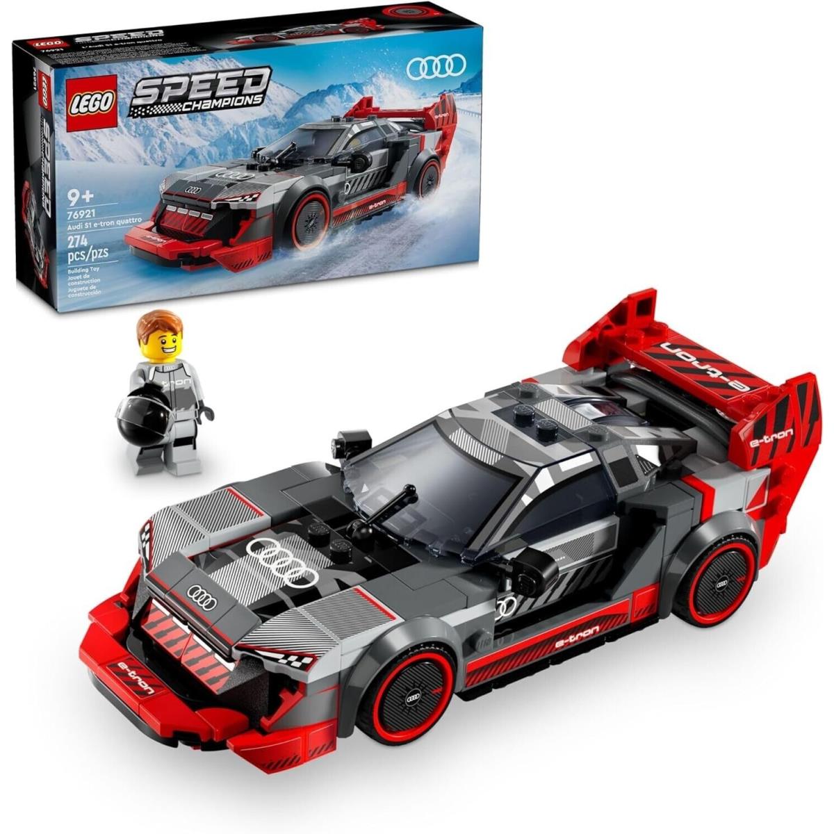 Lego Speed Champions Audi S1 E-tron Quattro Race Car 76921 Building Toy Set