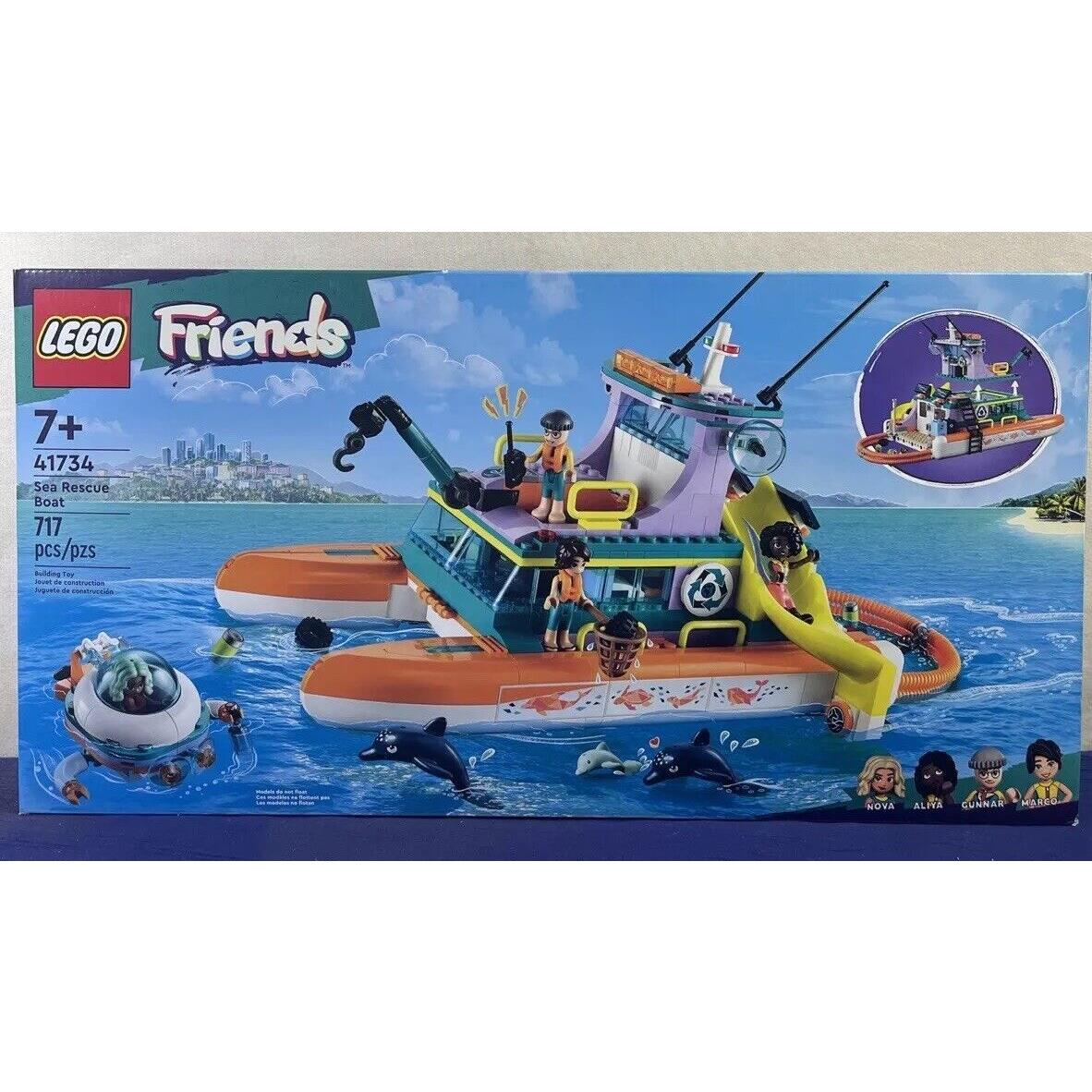 Lego Friends 41734 Sea Rescue Boat 717 Pieces