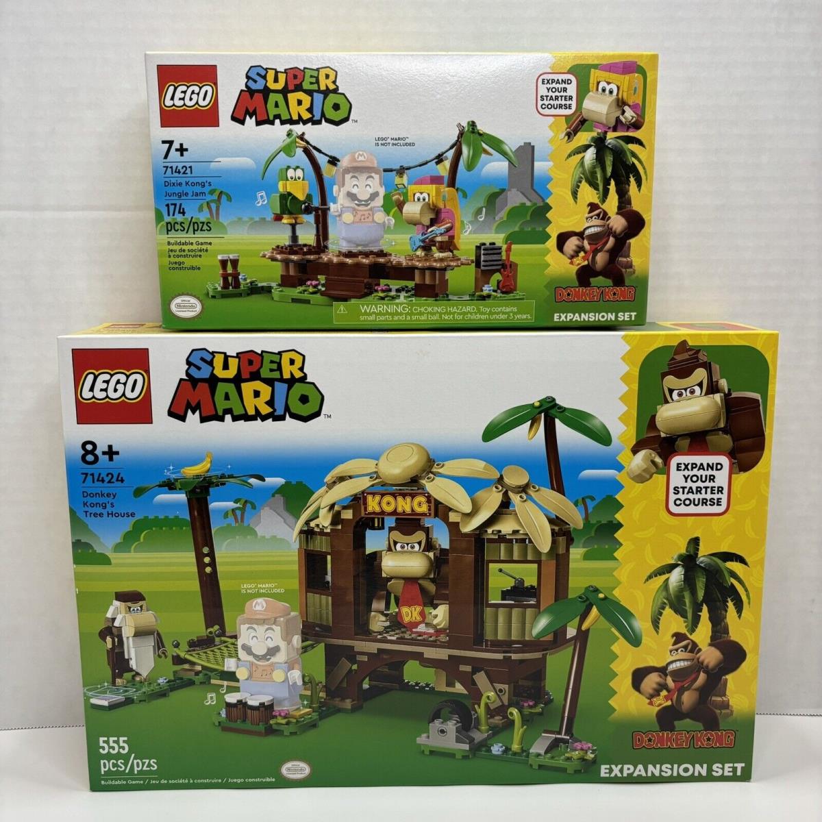 Lego Super Mario Lot: Donkey Kong`s Tree House Dixie Kong s Expansion Sets