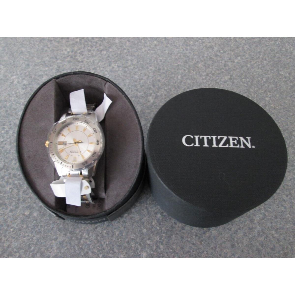 Citizen Watch BI1044-59A Men`s Silver Dial Date Two-tone Stainless Steel