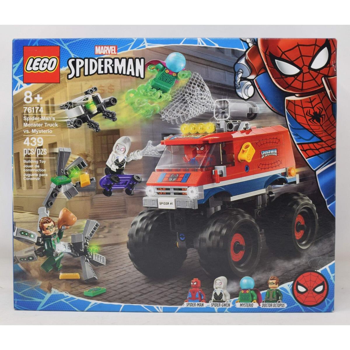 Lego Spider-man Vs Mysterio Monster Truck Marvel Set 76174