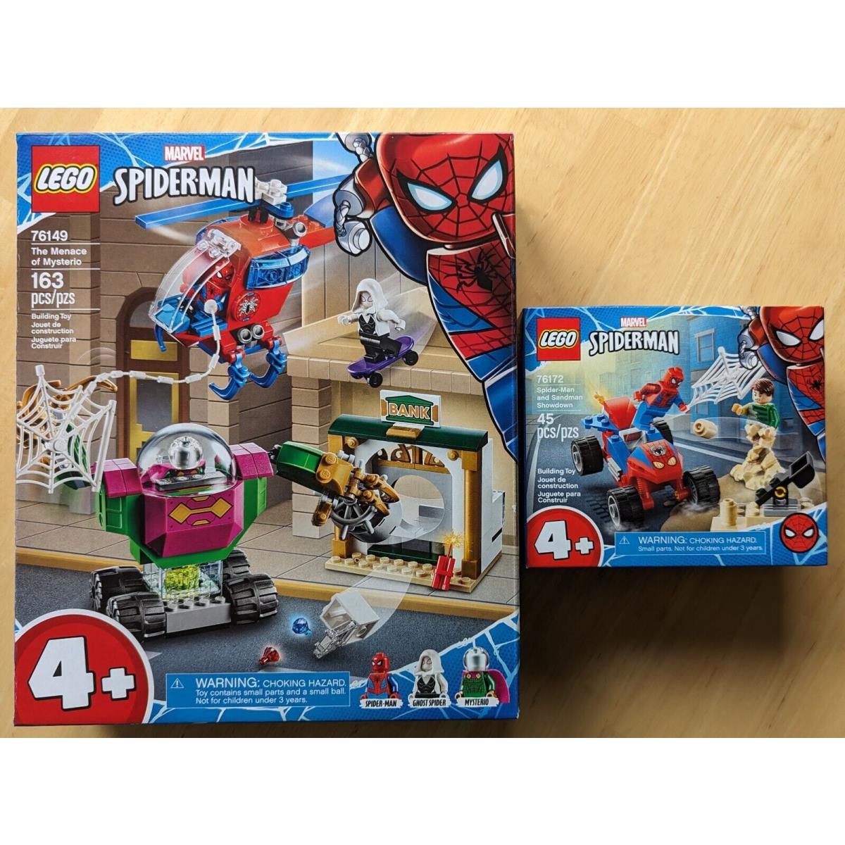 Lego Super Heroes: Spider-man and Sandman Showdown 76172 76149 Menace of Mys