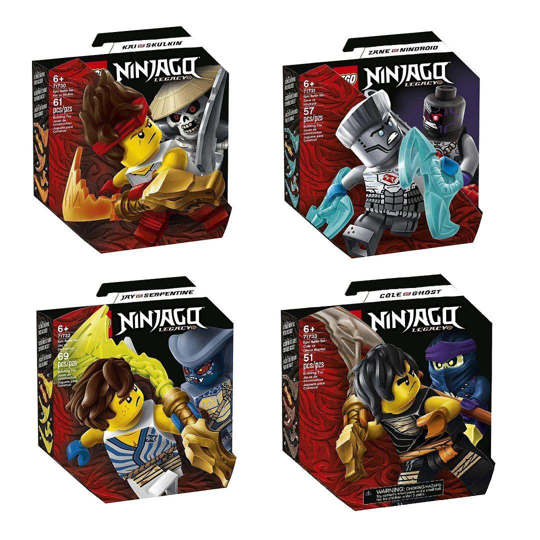 Lego Ninjago Legacy 71730 71731 71732 71733 Epic Battle Set Kai Zane Jay Cole