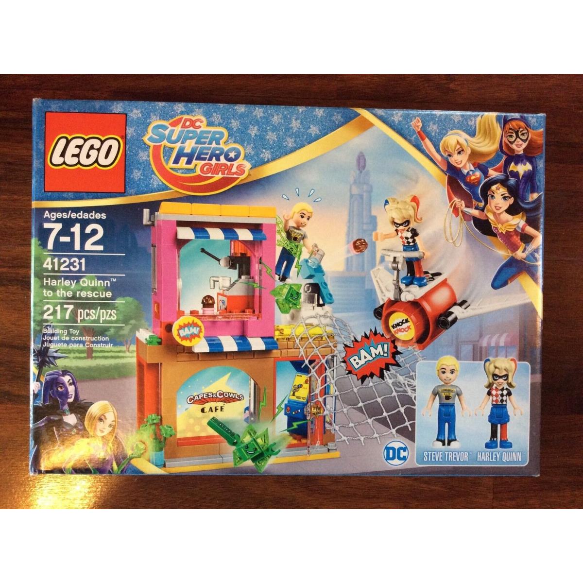 Lego Super Hero Girls Harley Quinn to The Rescue Set 41231 Damage Box