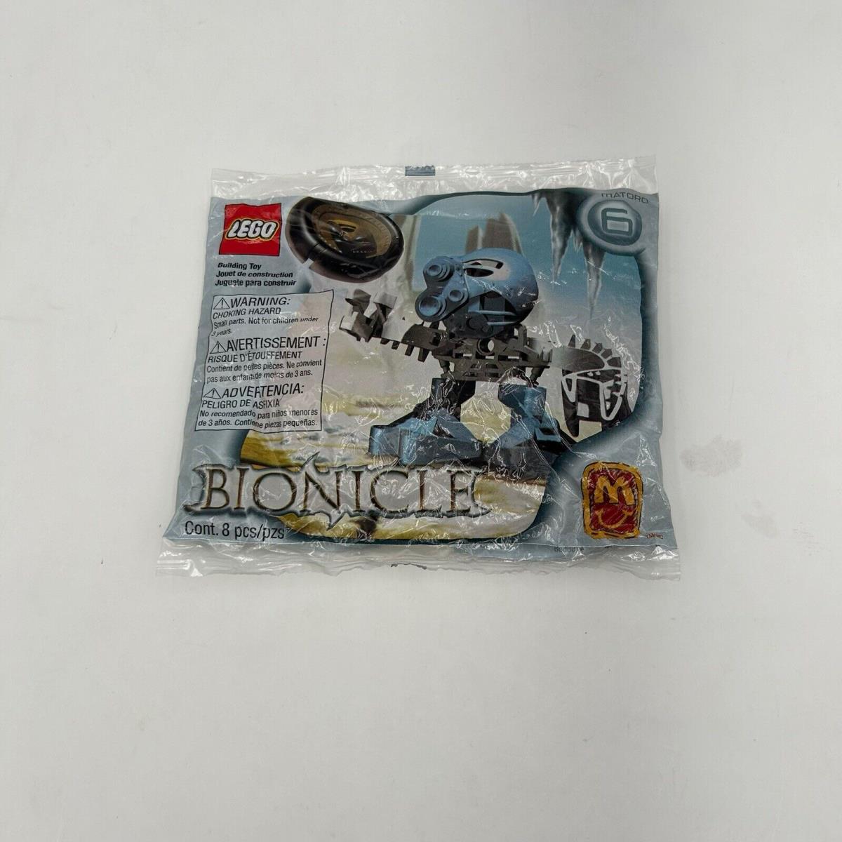 2001 Lego Bionicle Mcdonalds Happy Meal Toy Tohunga Matoro 6 Collectible