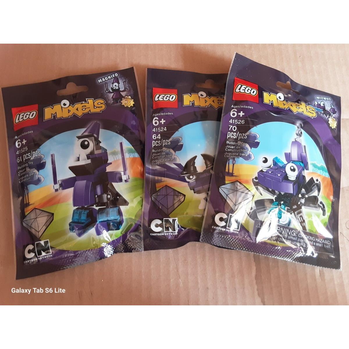 Lego Mixels Series 3 - 41524 Mesmo 41525 Magnifo 41526 Wizwuz