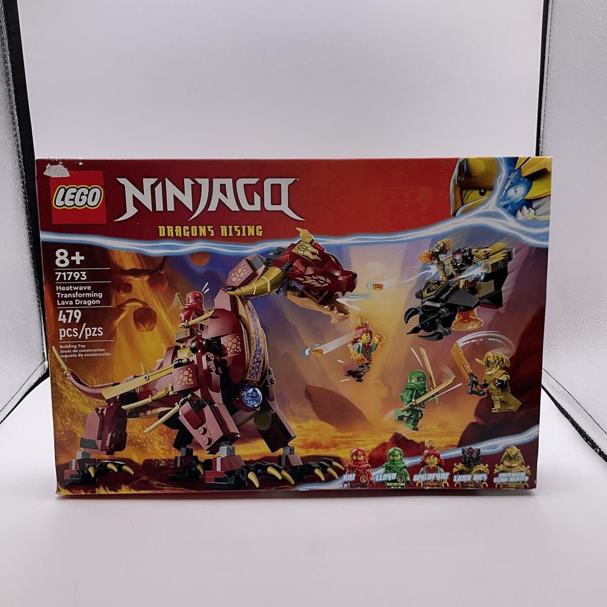 Lego Ninjago Heatwave Transforming Lava Dragon Building Toy 71793