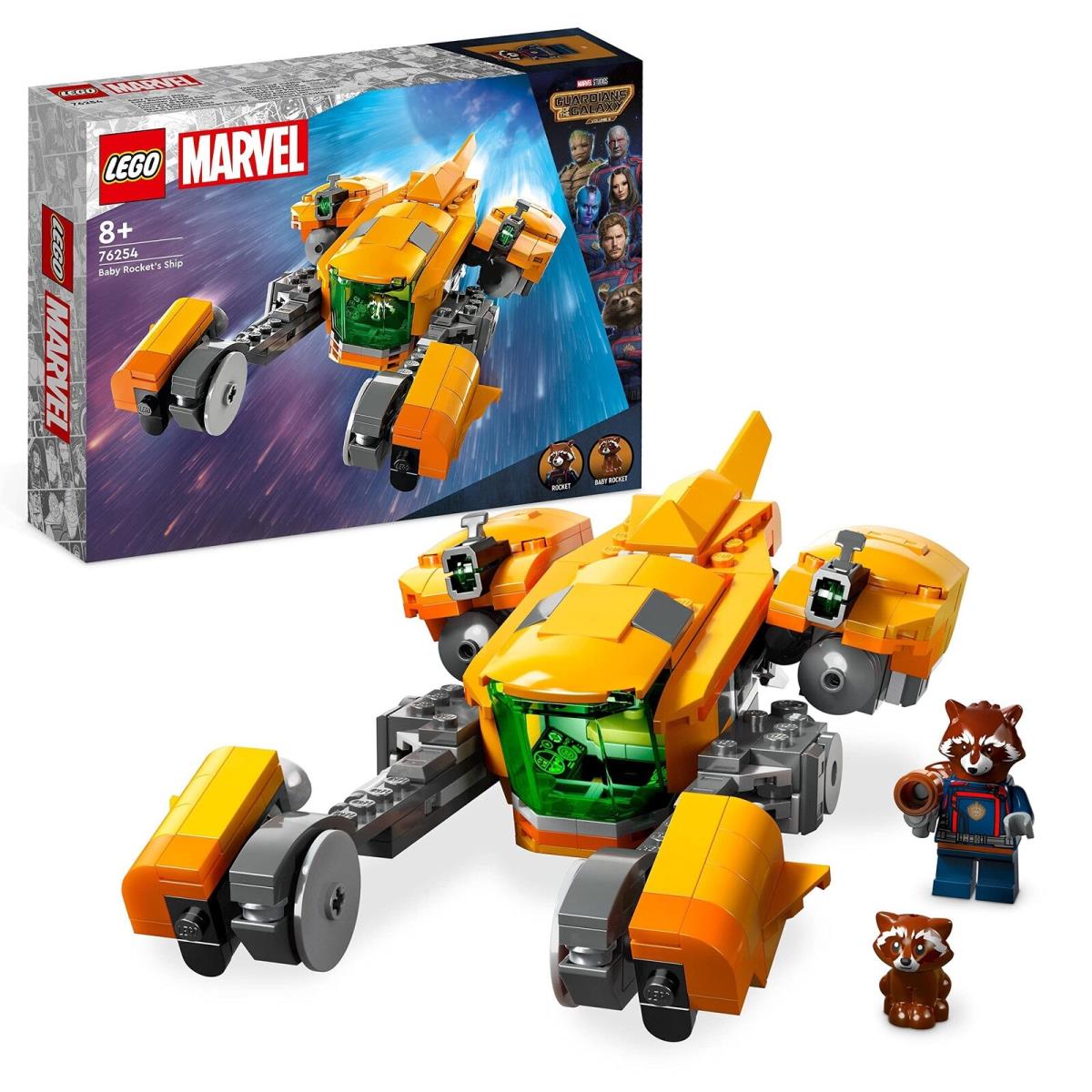 Lego 76254 Marvel Baby Rocket`s Ship Set Guardians of The Galaxy Volume 3 Space