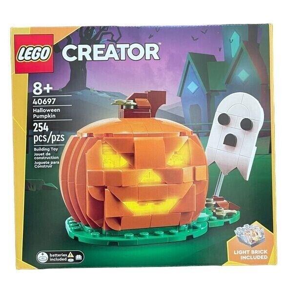 Lego Creator Halloween Pumpkin Jack O Lantern Ghost Light Brick 40697 Gift