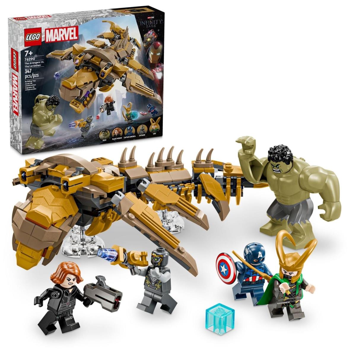 Lego Marvel The Avengers Vs. The Leviathan Superhero Toy Building Set For Ki