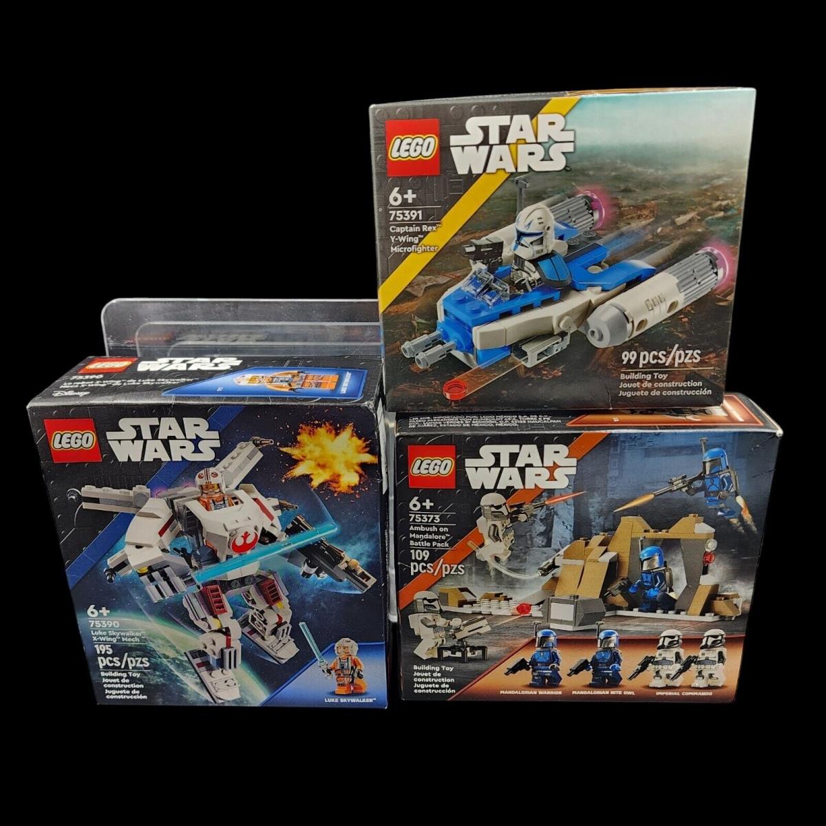 Lego Star Wars Three Box Sets 75390 75373 75391