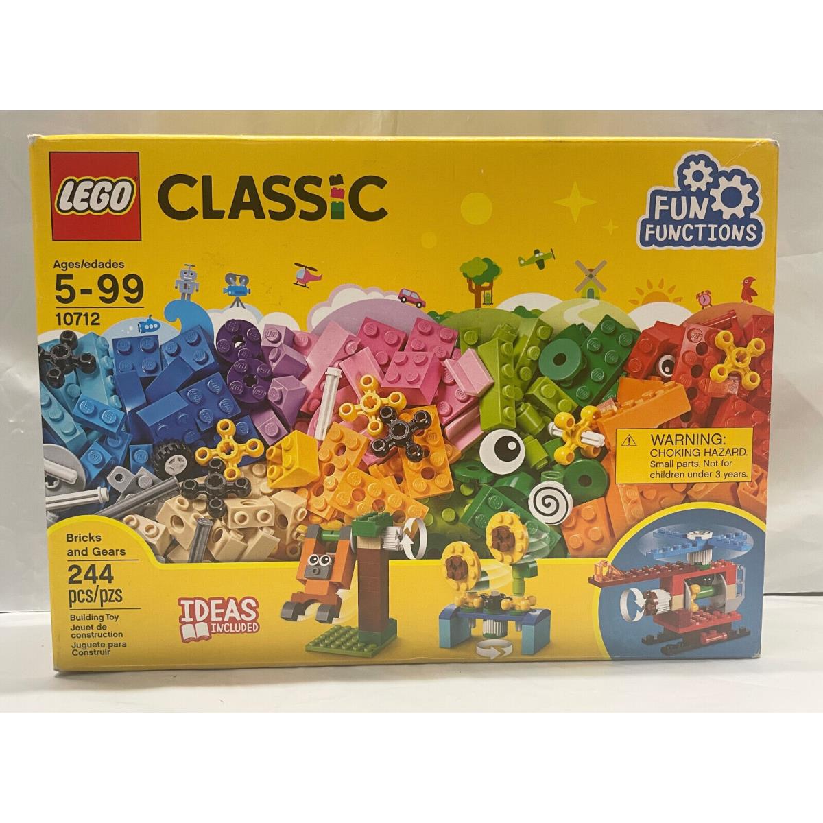 Lego Classic Bricks and Gears 244 Pieces Set 10712 Fun Fuctions