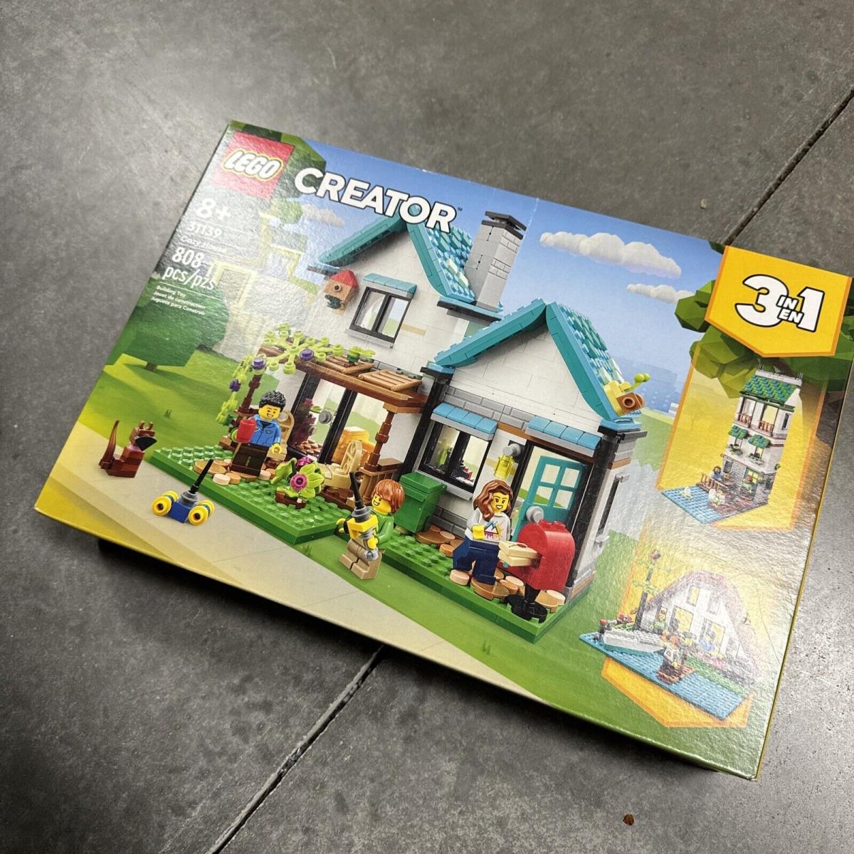 Lego Creator 3 in 1 Cozy House Toy Set 31139 Model Building Kit 2023 Toy