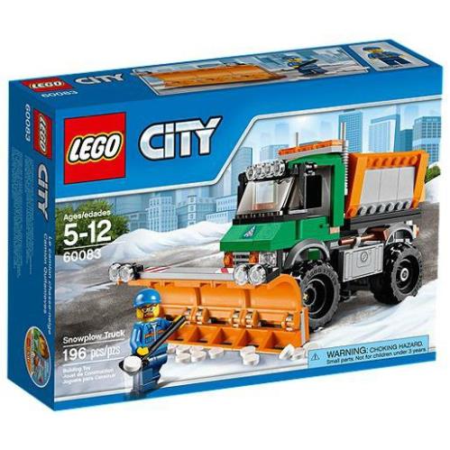 Lego Snowplow Truck 60083 Town Minifigure Building Set