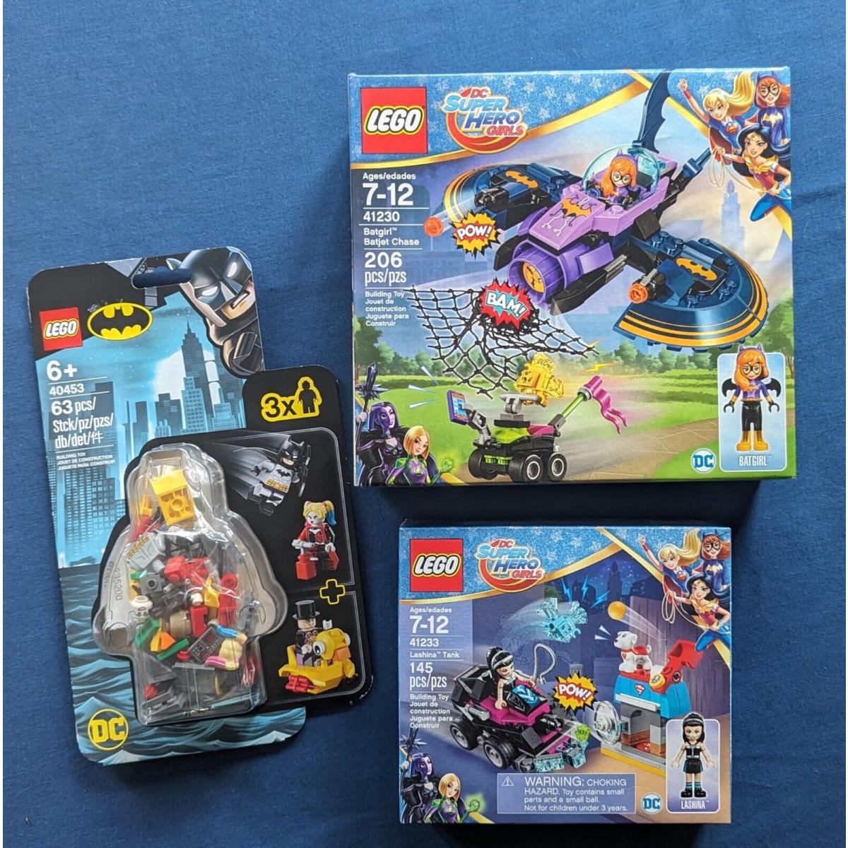 Lego DC Super Hero Girls: 41230 Batgirl Chase 41233 Lashina Tank Mini Figures