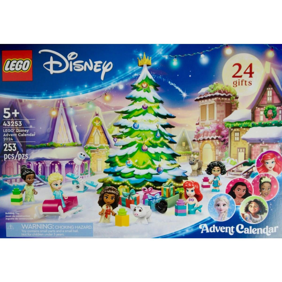 Lego Disney Christmas 2024 Advent Calendar 43253 Building Toy 253 Pieces