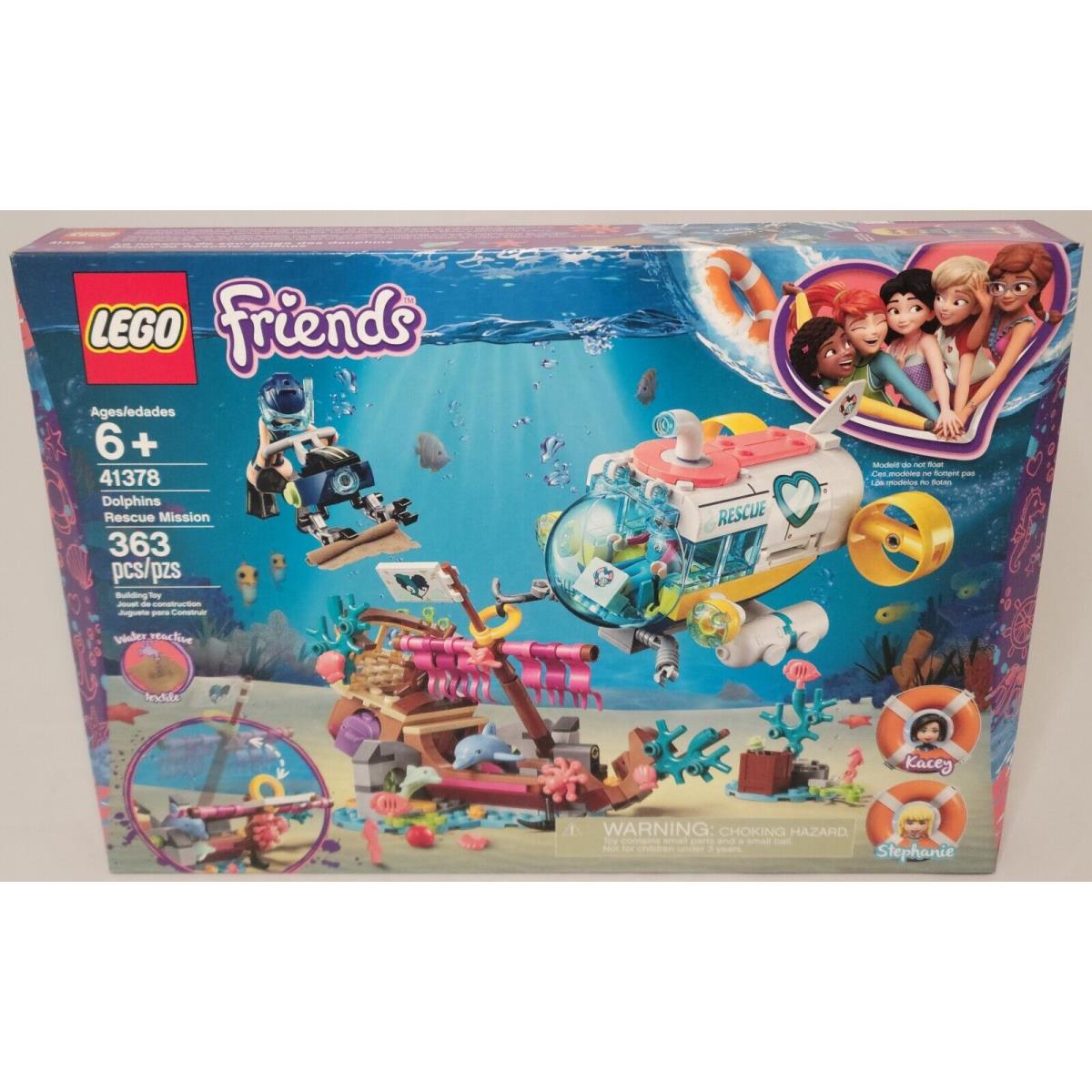 Lego 41378 Dolphins Rescue Mission Friends Stephanie Kacey Submarine