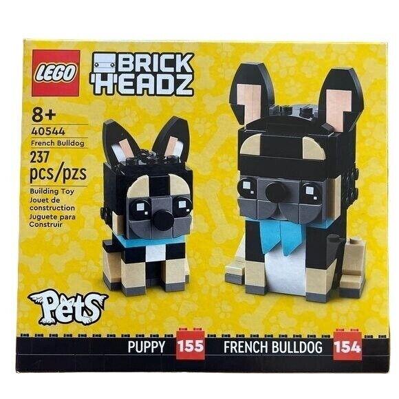 Lego 40544 Brickheadz Pets French Bulldog Puppy 237 Pcs Dog Lovers Gift