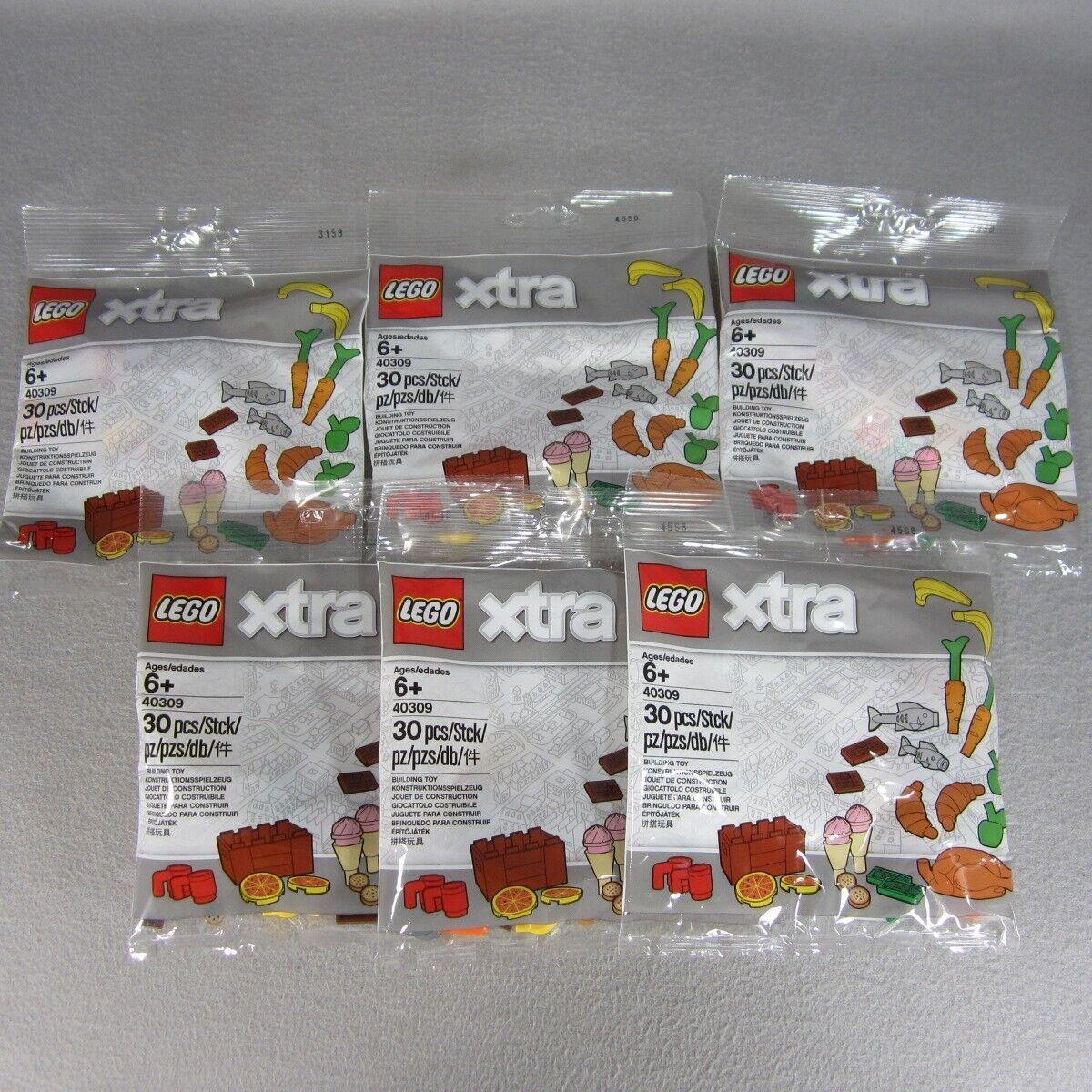 Lego 40309 Xtra Food Accessories Polybag 30pc x6