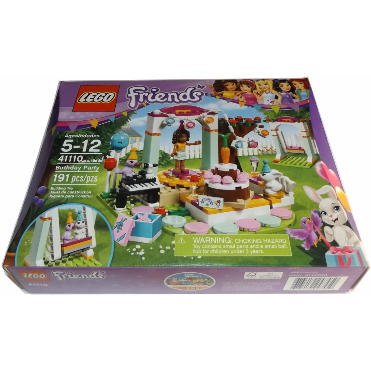 Lego 41110 Birthday Party Friends Andrea Daisy Rabbit Violet Bird