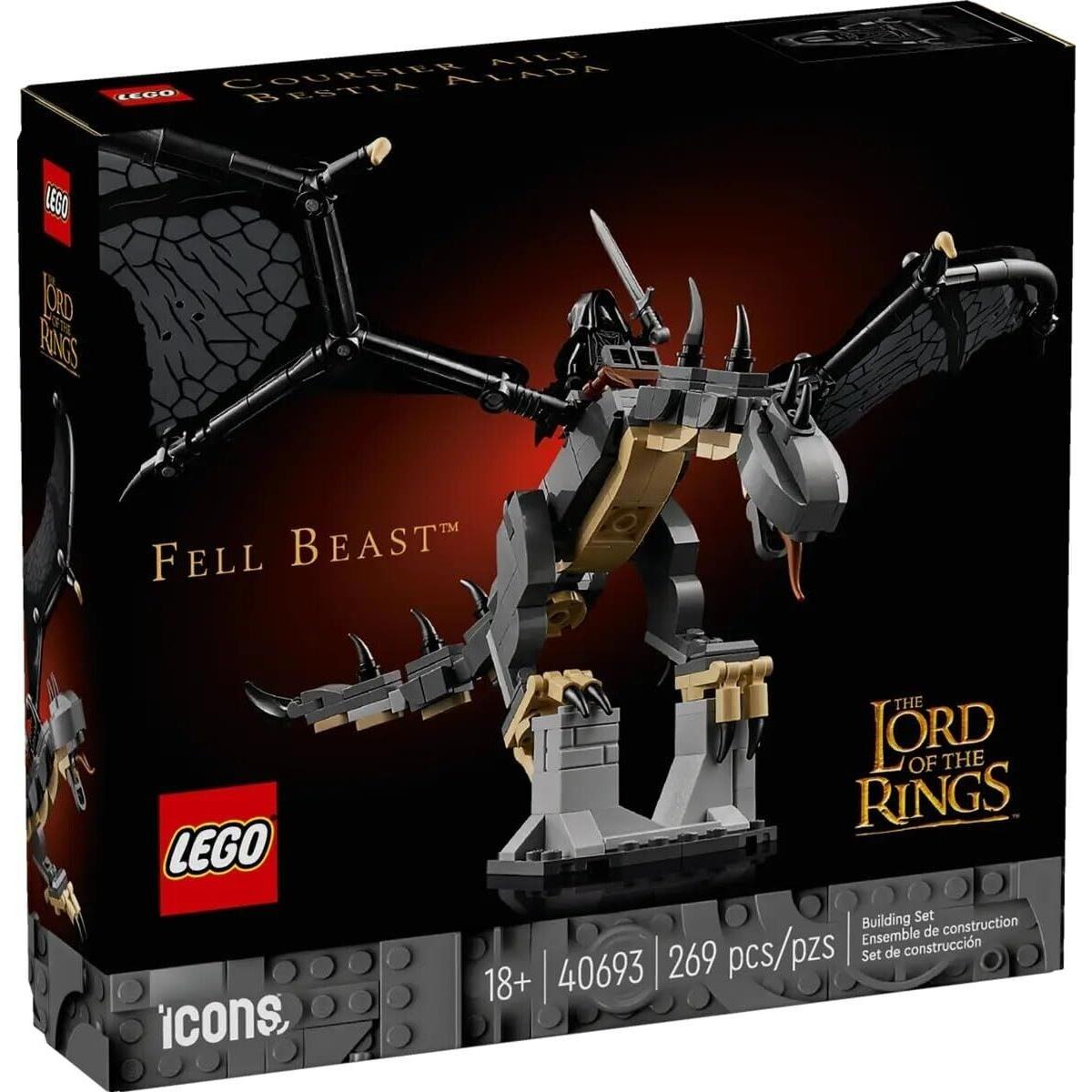 Lego Icons Lord of The Rings Fell Beast - Dragon - 40693