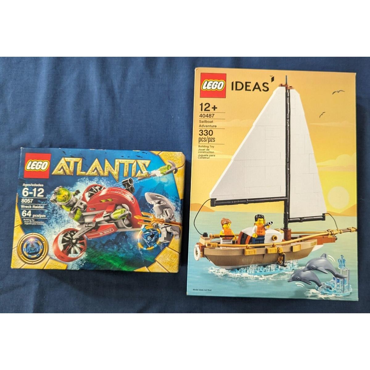 Lego Ideas: Sailboat Adventure 40487 Atlantis 8057 Wreck Raider