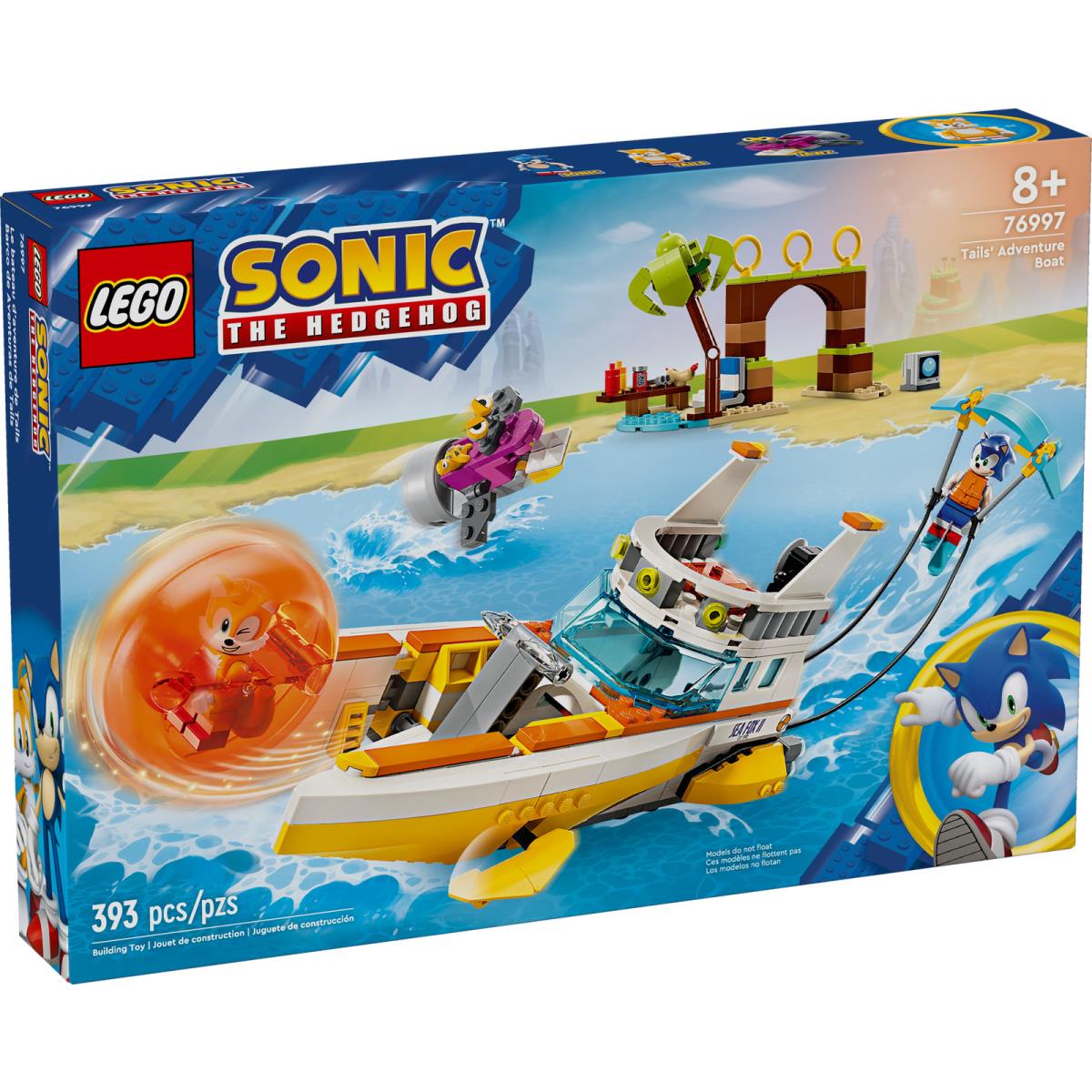 Lego Sonic The Hedgehog Tails` Adventure Boat 76997