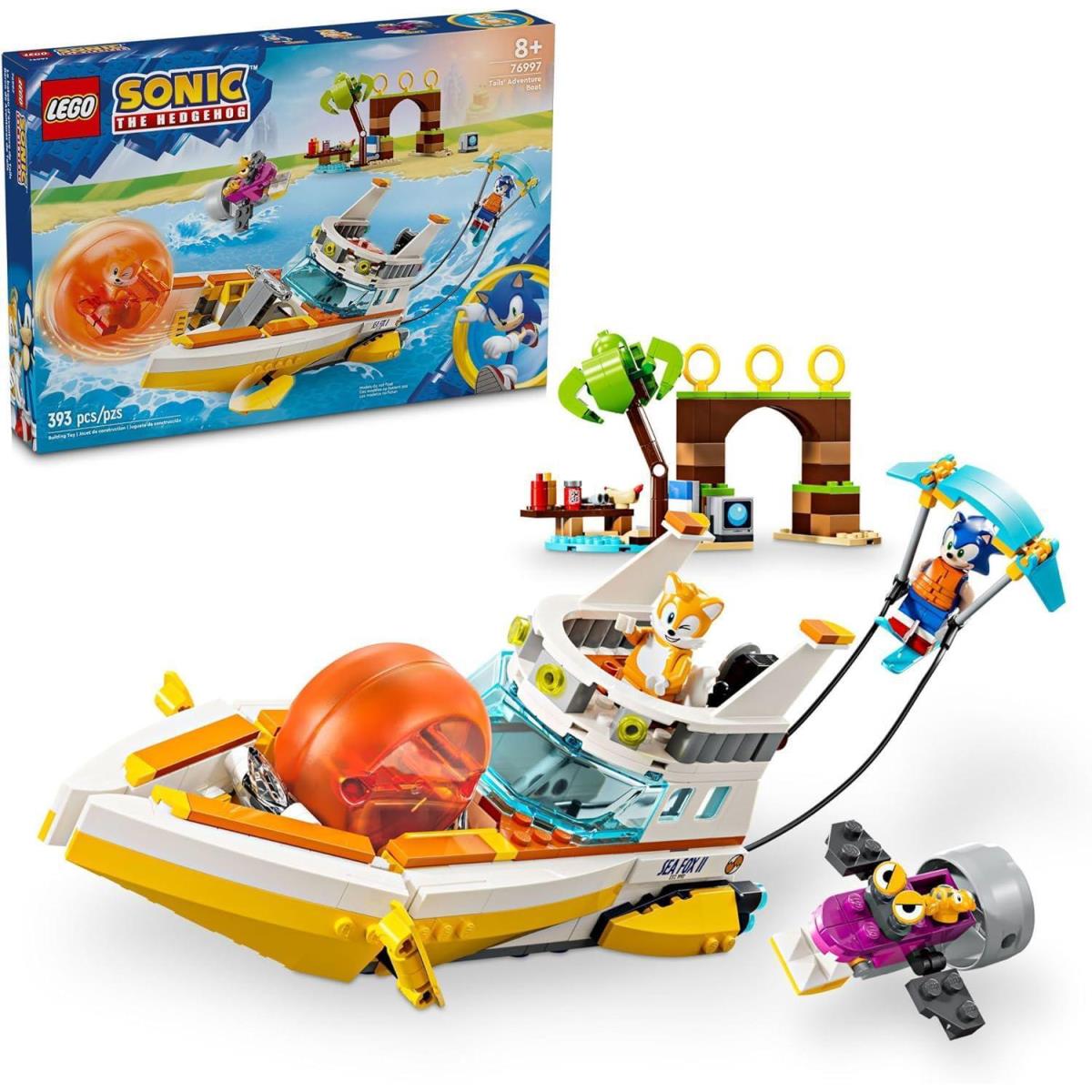 Lego Sonic The Hedgehog: Tails Adventure Boat Interactive Toy Building Set Game