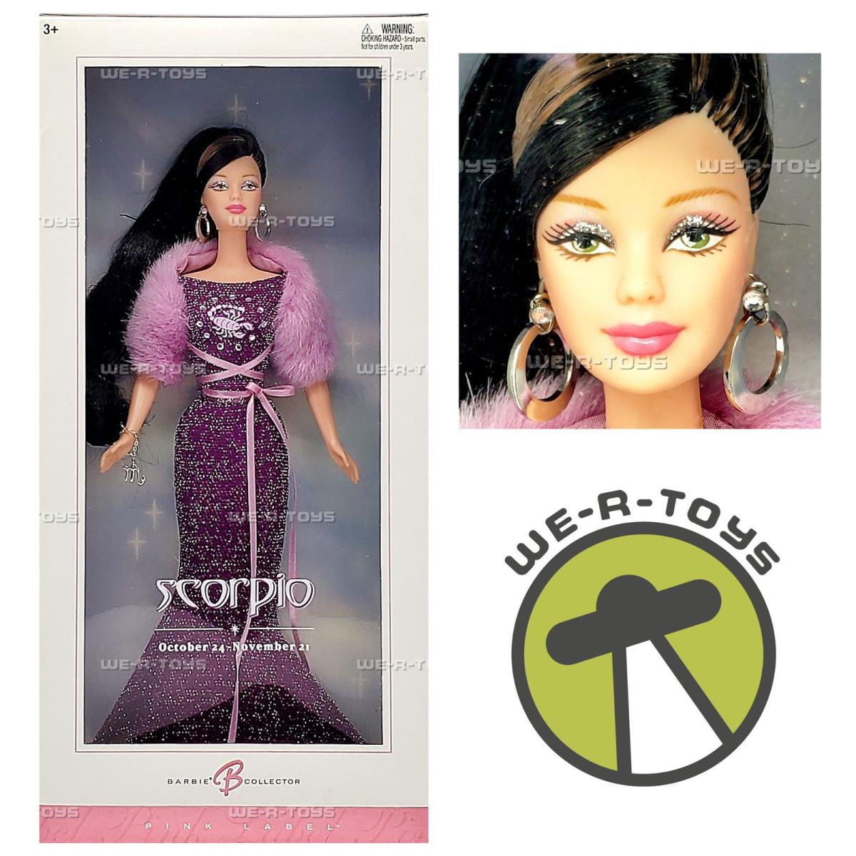 Barbie Scorpio Doll October 24 - November 21 Pink Label 2004 Mattel C3825