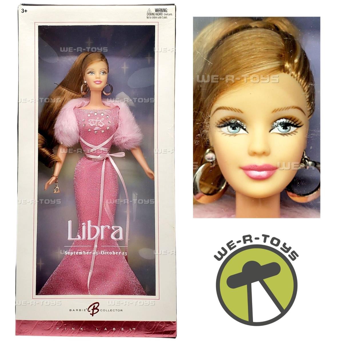 Libra Barbie Doll The Zodiac Collection Pink Label 2004 Mattel C3824